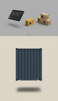 Standardized Labeled Cargo Container